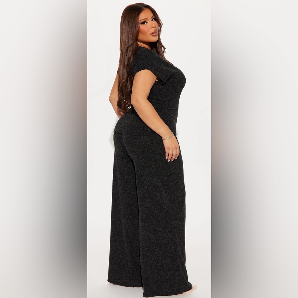 Fashion Nova Ribbed Pant Set
